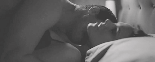Passionate Intimate Kiss On Bed GIF