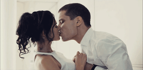 Passionate Kiss Ignites Romance GIF