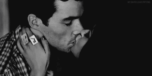 Passionate Kiss With Neck Hold GIF