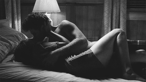 Passionate Kiss On Bed GIF