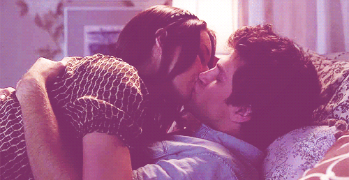 Passionate Kiss On Bed GIF