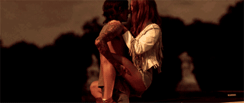 Passionate Lap Kiss Romance GIF