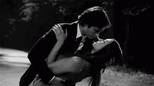 Passionate Lifting Kiss GIF