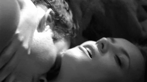 Passionate Neck Kiss GIF
