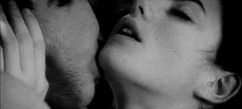 Passionate Neck Kiss GIF