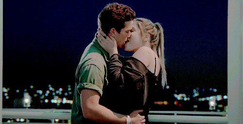 Passionate Night Kiss GIF