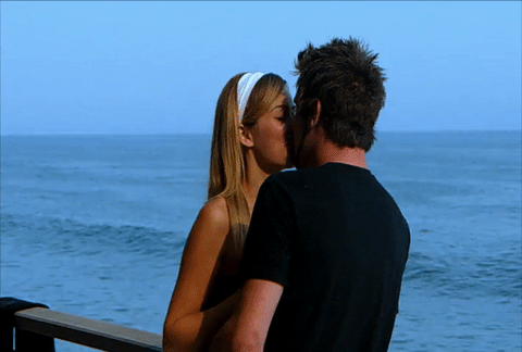 Passionate Ocean Kiss Romantic GIF