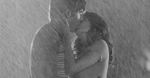 Passionate Rain Kiss GIF