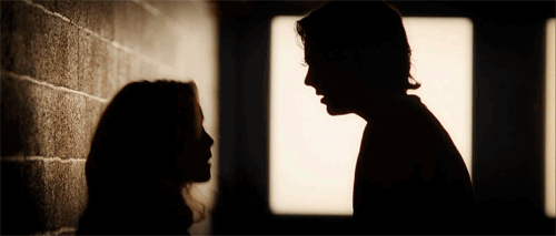 Passionate Silhouette Kiss GIF