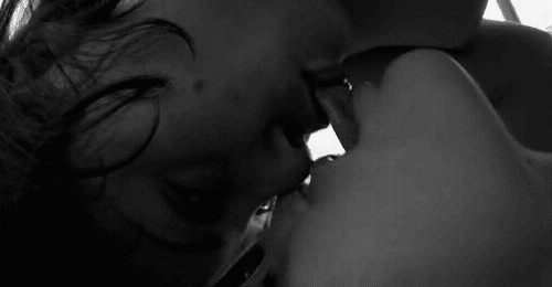 Passionate Slow Motion Kiss GIF