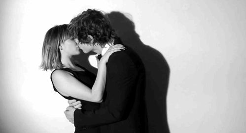 Passionate Suit And Dress Kiss GIF