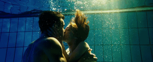 Passionate Underwater Kiss GIF