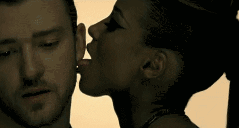 Playful Ear Lick Kiss GIF