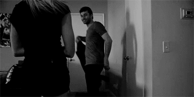 Playful Flirtatious Shirt Adjust GIF
