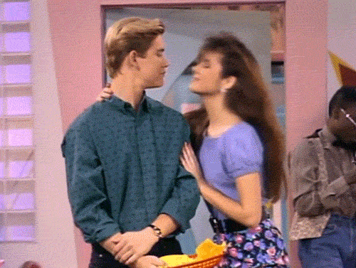 Playful Flirty Forehead Kiss GIF