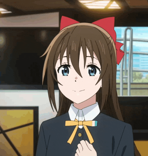 Playful Anime Flirty Girl Smiling GIF
