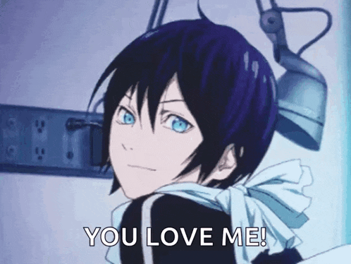 Playful Anime Flirty Glance You Love Me GIF