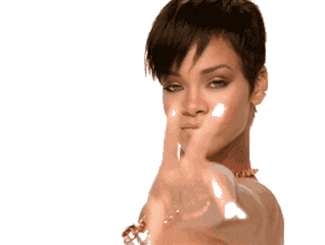 Playful Flirty Hand Signal GIF