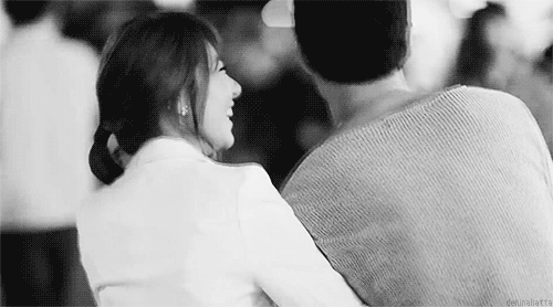 Playful Flirty Laughing Kiss GIF