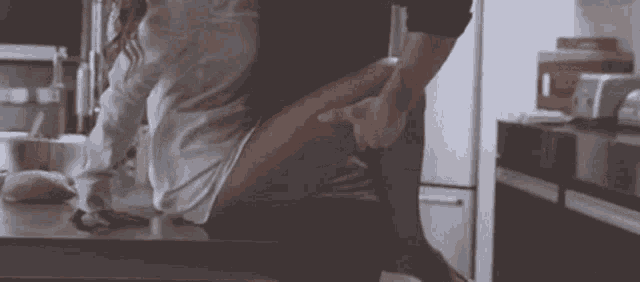 Playful Lift Intimate Kiss GIF