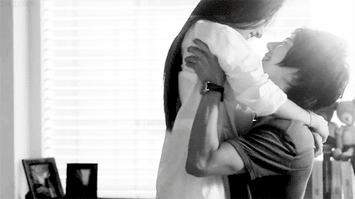 Playful Lift Romantic Hug GIF