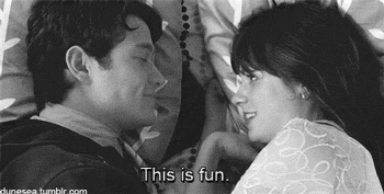 Playful Loving Couple Gazing GIF