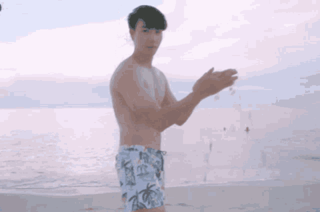 Playful Splashing Water Flirty GIF