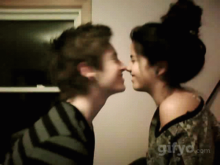 Playful Nose Kiss Affection GIF