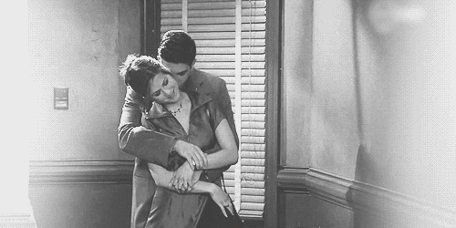 Romantic Back Hug Nuzzle Kiss GIF