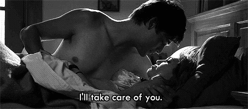 Romantic Bed Gaze Whisper GIF