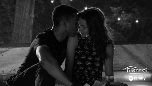 Romantic Couple About To Kiss GIF