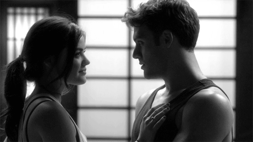 Romantic Gaze Couple Affection GIF