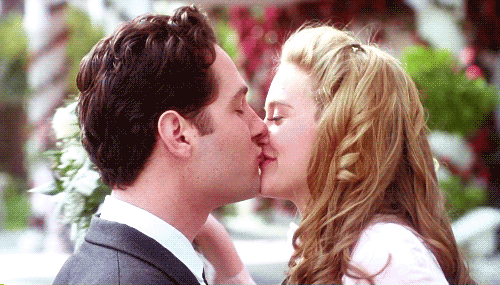 Romantic Couple Kissing Intimately GIF