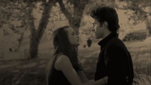 Romantic Couple Shares Loving Gaze GIF