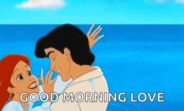 Romantic Couple Ocean Good Morning GIF
