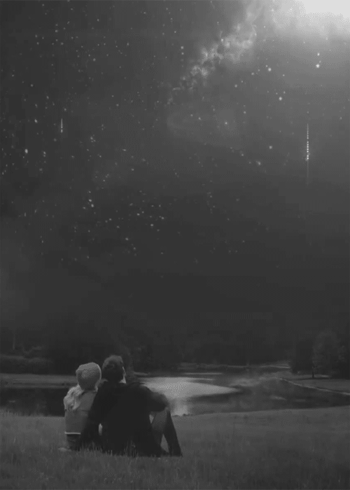 Romantic Couple Stargazing Intimate GIF