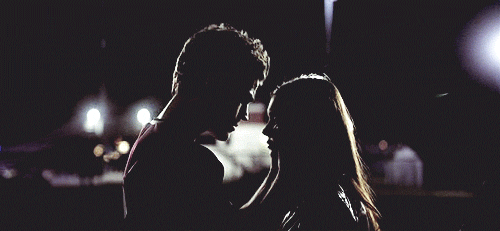 Romantic Eye Contact Kiss GIF