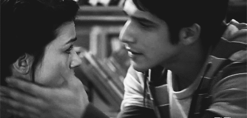 Romantic Eye Gazing Couple GIF