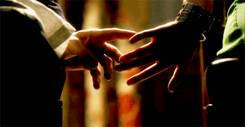 Romantic Fingertip Grazing GIF