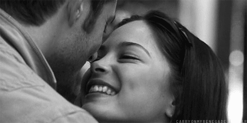 Romantic Flirty Smile Couple GIF
