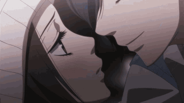 Anime Romantic Forehead Kiss Affection GIF