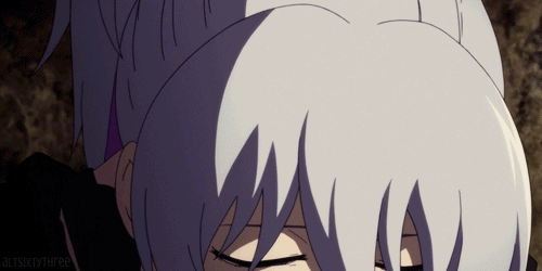 Anime Romantic Forehead Kiss Affection GIF
