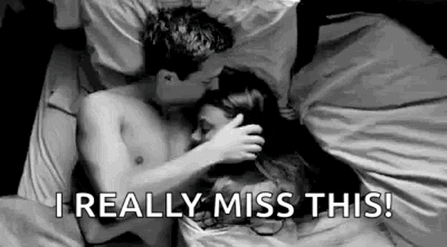 Romantic Forehead Kiss In Bed GIF