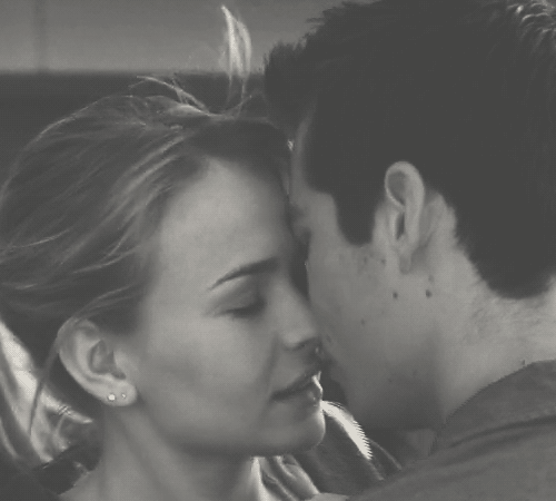 Romantic Forehead Kiss GIF