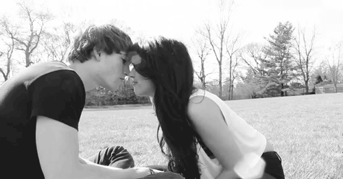 Romantic Forehead Touch Lovers GIF