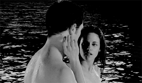 Romantic Gaze in Water GIF