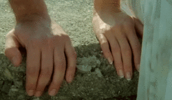 Romantic Hands Reaching Over Wall GIF