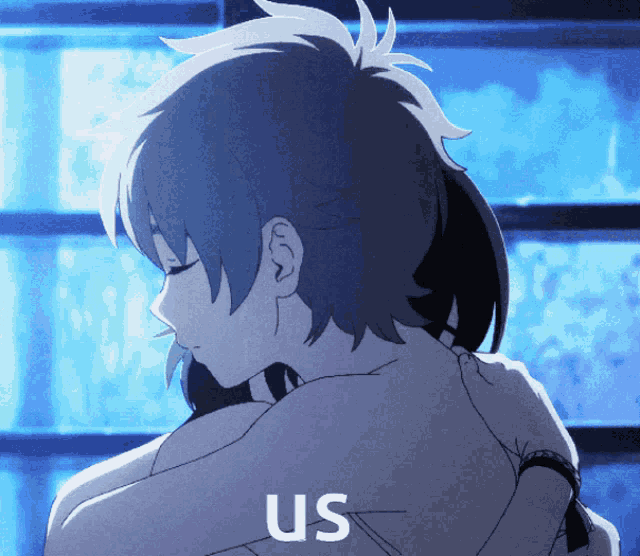Anime Romantic Hug Couple Intimacy GIF