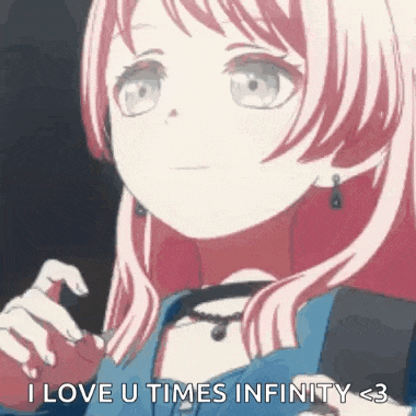 Anime Romantic I Love You Times Infinity GIF