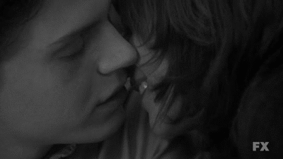 Romantic Couple Intimate Kiss GIF